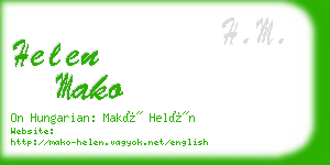 helen mako business card